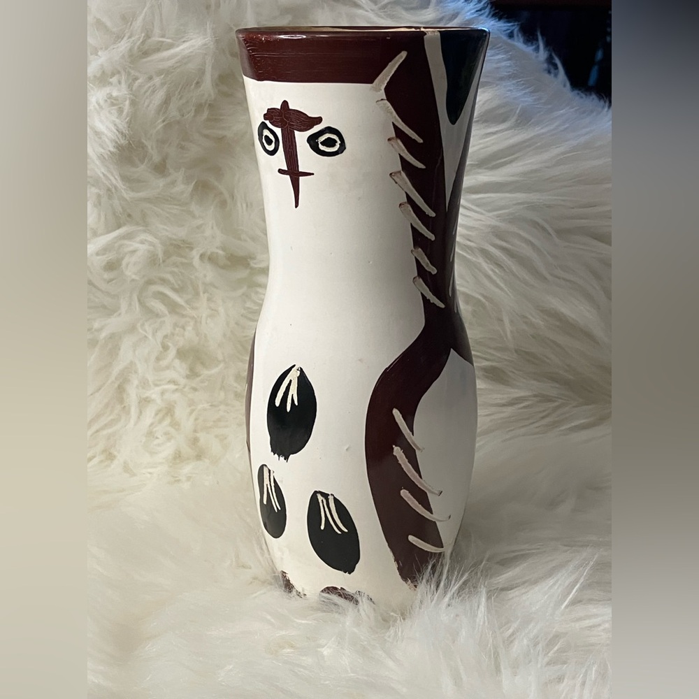 Pablo Picasso Madoura Ceramic Owl Vase – Hibou Marron Noir A.R.123, France, 1951